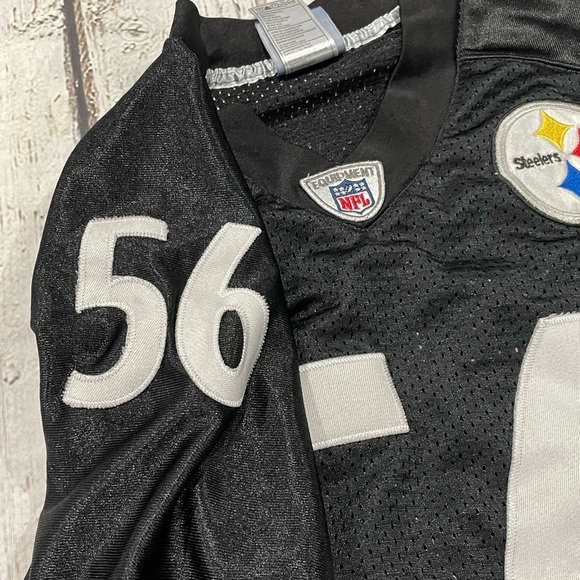 LaMarr Woodley Pittsburgh Steelers Stitched Reebok NFL Football Jersey - Picture 6 of 9